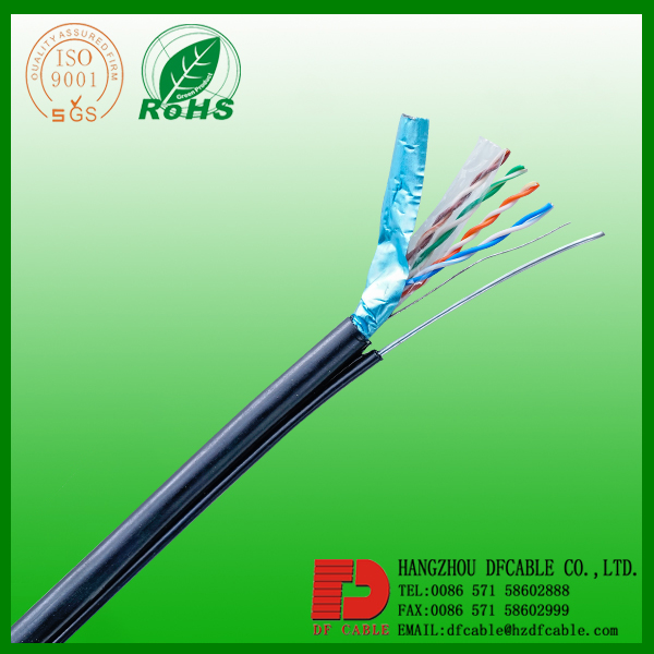 FTP-CAT5E带支撑室外黑色PE