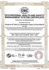 CQC GB/T 28001-2011/OHSAS 18001:2007