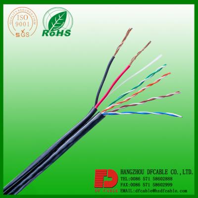 UTP CAT5E +2芯电源 室外黑色护套